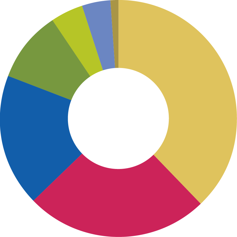 income-2021 Pie chart of 2021 income