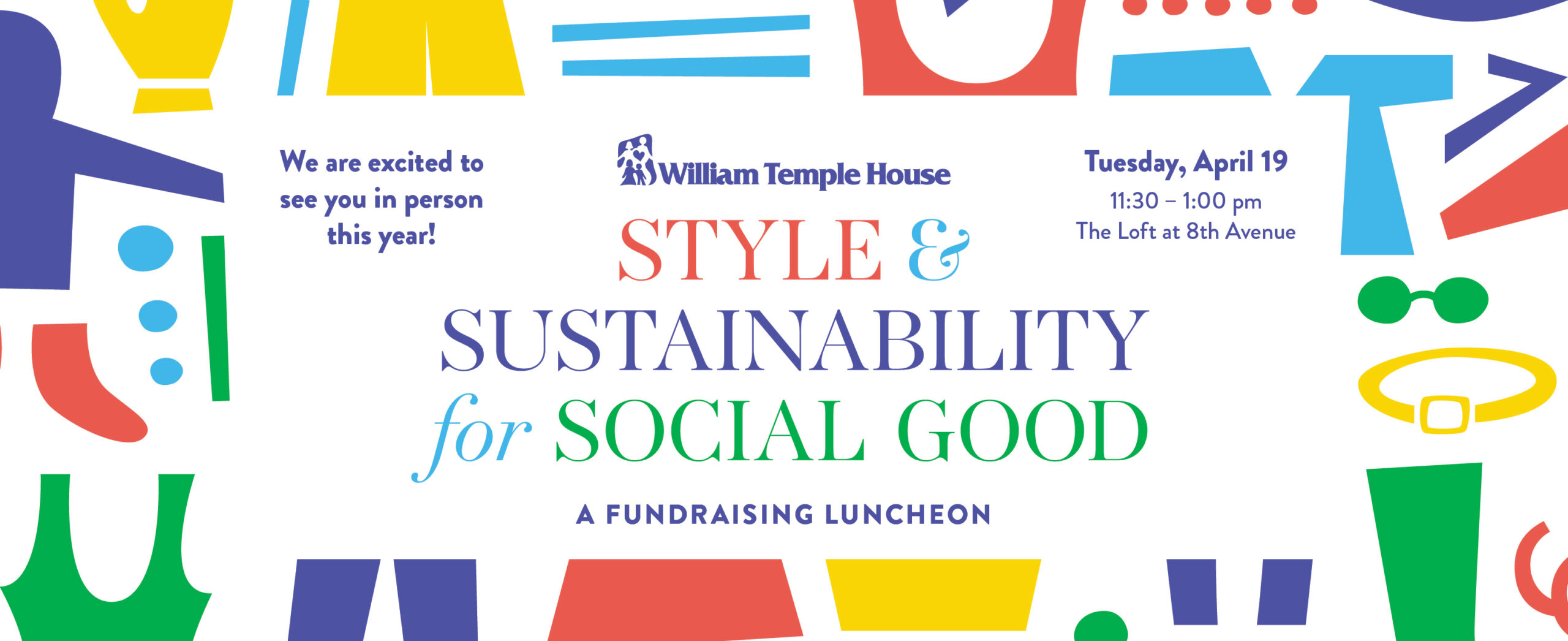 Announcing the 2021 Style & Sustainability for Social Good, William Temple House annual fundraising luncheon